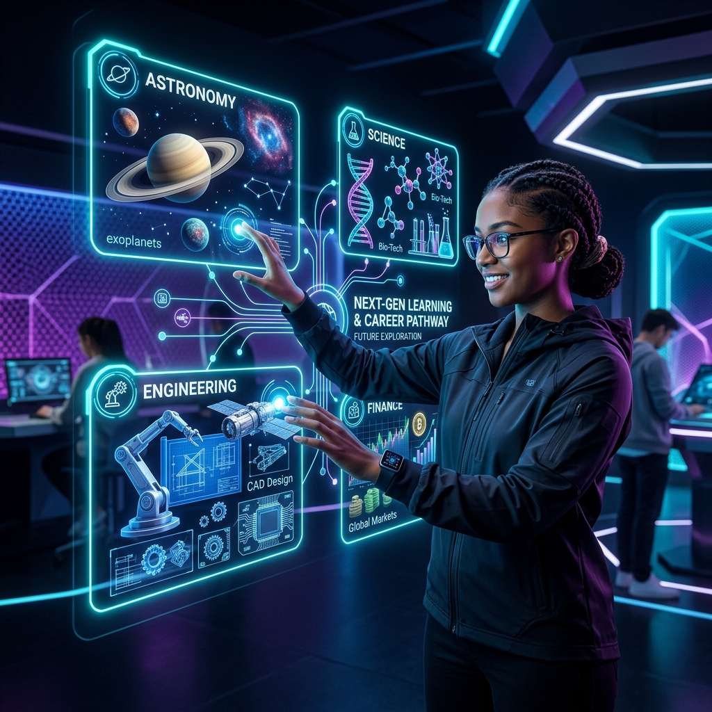 Futuristic digital educational guidance platform